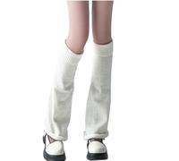 Longyangqk Scaldagambe per le donne 80s caldo fuzzy gamba lavorato a maglia uncinetto gamba copertura calze tacchi stivali calze lunghe per festa