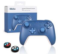 LONGYI 8Bitdo Ultimate 2C Bluetooth Controller per Switch 2, Joystick a effetto Hall (senza deriva), paraurti L4/R4 rimovibile, controllo del movimento a 6 assi e vibrazione rumorosa - Blu scuro