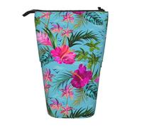 Longzehao Astuccio telescopico con stampa Hello Hawaii, portapenne, custodia pop up, custodia portatile per penne