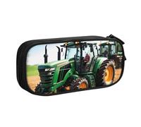 Longzehao Big Capacity Company - Astuccio per matite con stampa trattore agricolo, doppio strato, con cerniera, astuccio per trucchi, organizer