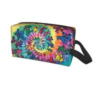 Longzehao Borsa da viaggio con stampa di orso del ringraziamento danzante, per uomini e donne, borsa da toilette portatile di grande capacità organizer
