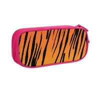 Longzehao Cassa di matita della stampa della striscia della tigre di grande capacità, organizzatore del sacchetto di trucco della scatola della matita della