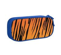 Longzehao Cassa di matita della stampa della striscia della tigre di grande capacità, organizzatore del sacchetto di trucco della scatola della matita della