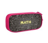 LONGZEHAO Cassa di matita della stampa di matematica della scuola di grande capacità, organizzatore del sacchetto di trucco della scatola della matita della
