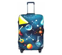 Longzehao Copertura elastica per bagagli da viaggio, stampa astratta scienza chimica copertura di protezione della valigia con cerniera., bianco, Small