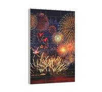 Longzehao Fireworks Print Building Blocks Puzzle Set, Building Block Puzzle Toy Game per lo sviluppo del cervello