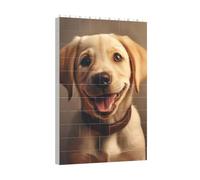 Longzehao Simpatico Labrador Dog Print Building Blocks Puzzle Set, Building Block Puzzle Toy Game per lo sviluppo del cervello