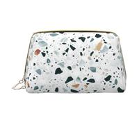 Longzehao Terrazzo Marmo Stampa Pastello Pelle Cerniera Borsa Cosmetica Organizer da Viaggio Clutch, Bianco, Taglia Unica Colore: Bianco, Taglia Unica, Taglia unica, Colore: Bianco, Taglia Unica