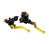 Longzhou 1 coppia 7/8"(22mm) universale moto freno frizione master cilindro serbatoio leve frizione freno(oro)