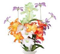 Longzhuo Fiori Finti, Resistenti a Pioggia e Sole - Fiori Artificiali per Decorazione Interni ed Esterni - per Casa, Cimitero, Ufficio, Finestra (11)