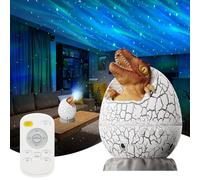 Longzhuo Luce Notturna Bambini, Dinosauri Proiettore Stelle Soffitto, 8 Colori Proiettore Soffitto Bluetooth, per Cameretta Bambino