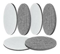 LongZYU 6 Pezzi Feltro Lucidante 150mm Tamponi Lucidatura Auto Grigio Scuro
