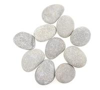 LongZYU Rocce Ciottoli 10 Pezzi Alta Qualità Naturali Sassi da Dipingere 3-5cm Decorazioni Pietre Ciottoli Fai da Te per Pentole Colorate Pittura Acquario Decorazione del Giardino Della Casa