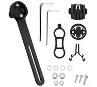 LongZYU Supporto Computer Bici per Garmin Edge 1030 1040 500 520 530 540 800 810 830 840 510 200 130 Plus GPS Bryton Rider Cateye Go-Pro Supporto Integrato Ciclocomputer Alluminio Staffa Manubrio MTB