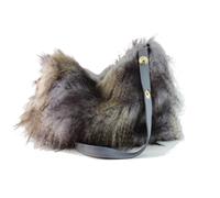 LONI Donna Hobo Borsa Tracolla IN Lusso Pelliccia Finta Animalier