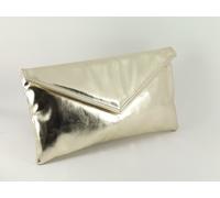 LONI Donna Pochette Borsa Matrimonio Festa Sera Argento Metallizzato Oro Peltro