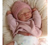Lonian 17 Pollici Bambole Reborn Realistico Neonato Morbido Corpo Poseable Full Vinyl Corpo Ragazza come un Bambino Realistico con Kit di Alimentazione per i Bambini