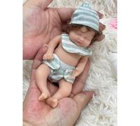 Lonian 7 Pollici Mini Bambola Bambino Completo Silicone Bambola Piccolo Realistico Miniatura Bambino Bambole Silicone Corpo Completo Stress Sollievo Bambole
