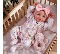 Lonian Reborn Babies Bambole Sorridenti 17 Pollici Realistico Bambino Reale | bambole per bambini ad occhi aperti, bambole realistiche, bambole per il corpo in morbido cotone, bambole che sembrano vere