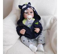 Lonian Reborn Baby Boy Dolls Silicone Full Body 45cm Real Life Size Neonato Bambole Morbida Realistica Preemie Vita come Reborn Bambino Bambole