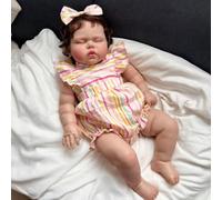 Lonian Reborn Bambole in Silicone Ragazze 24 Pollici Realistico Babies Bambino Realistico che Guardano la Vita Reale Neonato Occhi Aperti