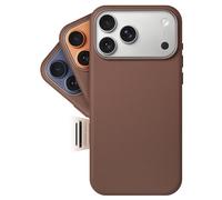 LONLI Classic - Custodia in vera pelle Vele europea per iPhone 17 Pro, con controllo fotocamera integrato e compatibile con Magsafe, colore: Oro