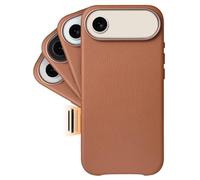 LONLI Classic - Custodia per iPhone 17 Air, in vera pelle Vele, colore | Pelle europea con classificazione oro, compatibile con MagSafe, Classic Minimal Luxury, controllo fotocamera e pulsante AI