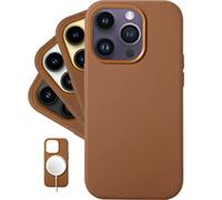 LONLI Classic - (per iPhone 14 Pro) - Custodia in pelle di nappa europea - Levigare e ammorbidire nel tempo - Compatibile con Magsafe