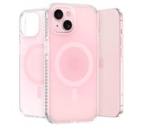 LONLI Custodia Hue per iPhone 15 [Compatibile con Magsafe] Rosa Smerigliato [Protezione dalle Cadute da 10 Piedi] [4 Angoli Imbottiti con airbag] Carina, Unica ed estetica (2023)