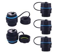 Lonlonty - Accoppiatore CAT6 RJ45 per montaggio a pannello, impermeabile, IP68, schermato industriale, per montaggio a pannello, connettore Ethernet LAN pass-through, femmina a femmina, connettore