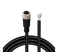 Lonlonty Cavo Connettore M12 Femmina 5 Poli, IP67 Impermeabile Cavi Elettrici Connettore M12 Spina Connettore Aviazione 5 Pin per Automazione Industriale Modulo di Campo Rete di Dispositivi2M