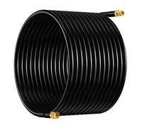 Lonlonty Cavo SMA Prolunga Antenna, 15M Cavo SMA Maschio a Femmina Prolunga, 50 Ohm Cavo Coassiale YLD195 a Bassa Perdita per 4G LTE WiFi Router Modem RTL SDR GPS ADS-B(Non per TV)