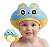 Lonlown Cuffia da doccia per bambini da 1 a 10 anni, visiera da bagno per bambini da 1 a 10 anni, scudo per lavare i capelli, a forma di coniglio, rende il bagnetto più divertente
