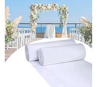 Lonmrrton Tappeto Runner da Corridoio Matrimonio Bianco - Decorazione per Passerella Cerimonia di Evento - Tappeto Ricevimento per Giardino Esterno Feste in Chiesa - 10x1 Metro (Size : 1.5x25m)
