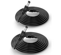 Lonnky 3 m 2 Pack Nero 5.5 x 2.1 mm Cavo di Estensione DC con Spina di Alimentazione DC Femmina 12V per Strisce LED, CCTV, Telecamere (TPLink C200/C310, Reolink RLC-410W/E1, EZVIZ C8C, IMOU Cruiser)
