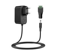 Lonnky Adattatore AC-DC 12V 2A, Ingresso 100-240V 50/60Hz, Spina DC 5.5 x 2.1 mm, Adatto per Router WLAN, Strisce LED, Telecamere CCTV