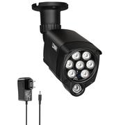 Lonnky Illuminatore Infrarosso a 8 LED, Luce IR 30 M per Telecamere di Sicurezza (TAPO C200 C310, Reolink 410W), VR (Serie Quest, VR2), PS5, Visione Notturna 90°, Include Alimentatore 12 V 1 A - Nero