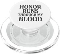 L'onore scorre attraverso il mio sangue. stile militare vintage. PopSockets PopGrip per MagSafe