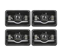 LONPEXDT Indicatori Direzione Per Chevrolet S10 Pickup Per Giacca Sportiva Per Camaro Cavalier Camino Monte Carlo H4656 H4651 H6545 H4666 4''x6 pollici CONDOTTO Il Faro(Black 4 PCS)