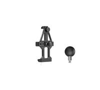 LONPEXDT piastra di navigazione GPS Staffa Supporto Per Telefono Per Moto, Morsetto Per Manubrio In Lega Di Alluminio Regolabile Con Rotazione A 360° E Ammortizzatore(CPC-05)