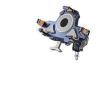 LONPEXDT piastra di navigazione GPS Staffa Supporto Universale Per Cellulare Con Ammortizzatore Di Qualità Per Moto In Lega, Per Navigazione Anti-vibrazione A 360° Per Bici(UBA-M10)