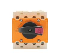 LONQ-40 Solar DC 4P 32A 1500V PV Switch-Disconnector Rotating Handle Isolator Rotary Switch For Solar Distribution Box Din Rail(LONQ-40.I)
