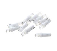 Lonrtesw 10X T5 W1.2W W3W 1 SMD Cruscotto LED Car Cuneate Luci Interne12V Bianca