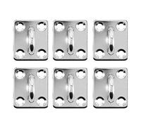 Lonrtesw 304 Inossidabile Acciaio 5 mm Di spessore Squillare Piazza Vela ombra tampone Occhio Piatto Barca Sartiame 6pz