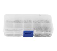 Lonrtesw 500Pz / Set M1.6 M2 M2.5 M3 M5 Rondella Piana nel Acciaio Inossidabile Guarnizioni per Rondelle Piane Kit Assortimento