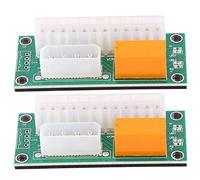 Lonrtesw Adattatore per Alimentatore Multiplo Dual PSU da 2 Pezzi, Connettore Add2Psu ATX 24 Pin A 4 Pin per BTC Miner