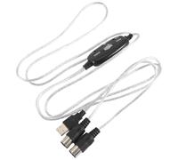 Lonrtesw Adattatore USB MIDI, Interfaccia USB Tipo un un MIDI Din 5 Pin In-Out con Indicatore LED per Tastiera Musicale