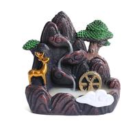 Lonrtesw Bruciatore di Incenso con Riflusso A Cascata Che Scorre in Alta Montagna, Decorazione per Bruciatore di Incenso, Diffusore di Fragranze per la Casa, B