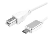 Lonrtesw Connettore Midi USB Tipo B Un Micro-USB, Adattatore, Audio per Pianoforte