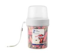 Lonrtesw Contenitore per Alimenti A Doppio Strato, Contenitore per Alimenti In Plastica Sigillato per La Cucina, Lattine Sigillate per Snack Alla Frutta S